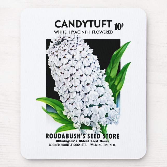 CandyTuft Seed Packet Label Mouse Pad (Front)