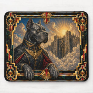 Cane Corso, Art Deco Dog Mouse Pad