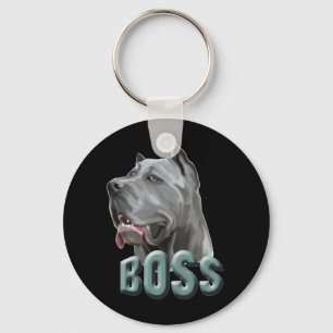 CANE CORSO BOSS KEYCHAIN