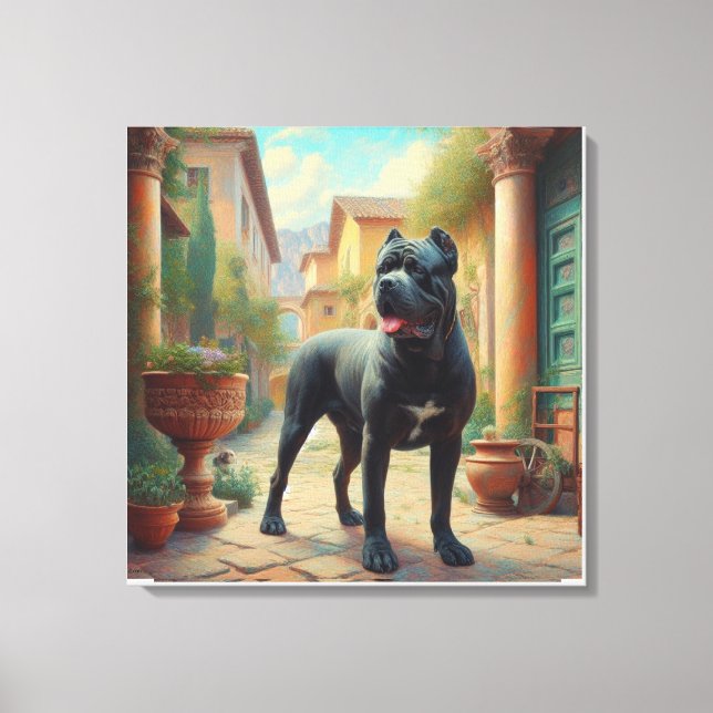 cane corso  canvas print (Front)