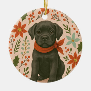 Cane Corso Christmas Ceramic Ornament