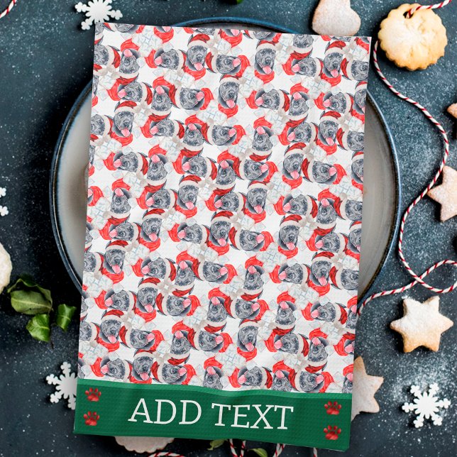 Cane Corso Christmas Dog Kitchen Towel (Creator Uploaded)