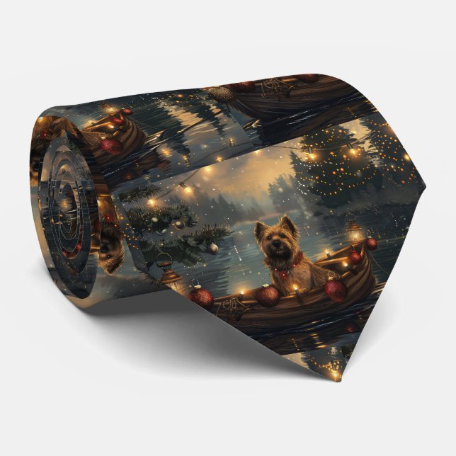 Cane Corso Christmas Festive Voyage Tie (Rolled)