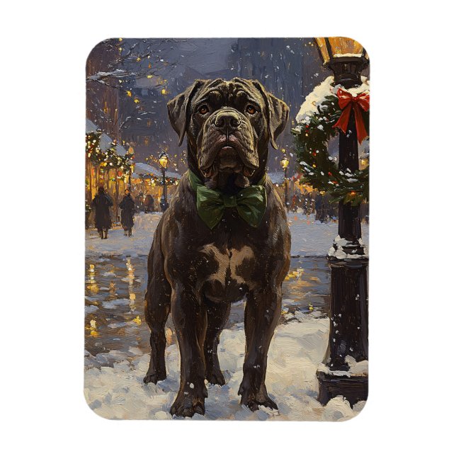 Cane Corso Christmas Flexible Magnet (Vertical)