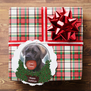 Cane Corso Christmas Ornament Card