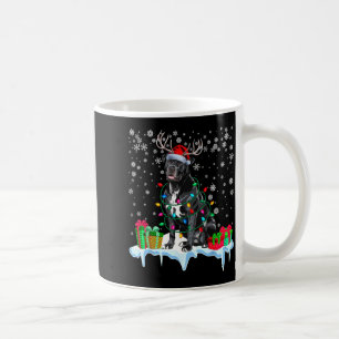 Cane Corso Christmas Santa Hat Reindeer Pajama Dog Coffee Mug