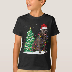 Cane Corso Christmas Tree Lights Santa Dog Xmas Gi T-Shirt
