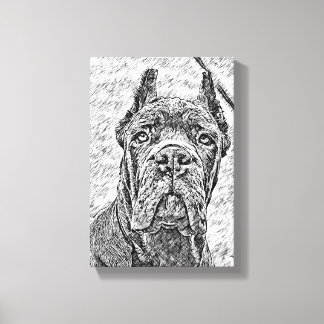 Cane Corso corsa puppy dog  Canvas Print