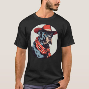 Cane Corso Cowboy Funny Dog Wild West T-Shirt