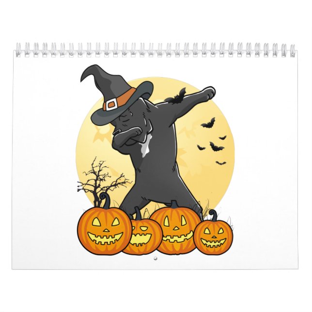 Cane Corso Dabbing Halloween Calendar (Cover)