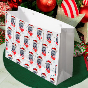Cane Corso Dog Breed Christmas Stars Large Gift Bag