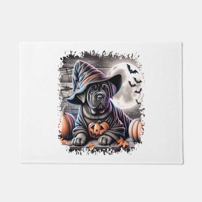 Cane Corso Dog Halloween Doormat (Front)