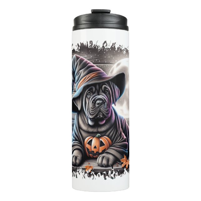 Cane Corso Dog Halloween Thermal Tumbler (Front)