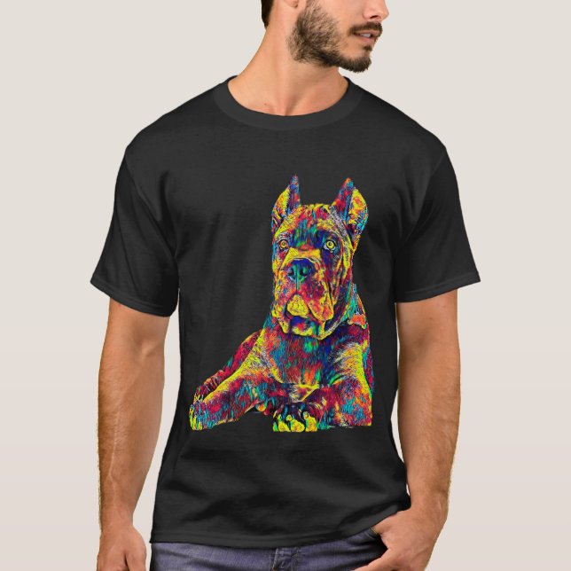 Cane Corso Dog Italian Mastiff Colour Pet T-Shirt (Front)