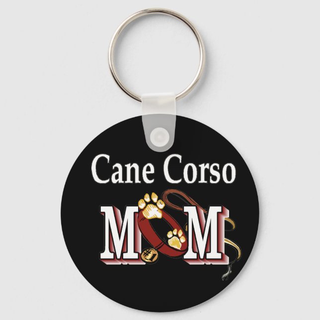 Cane Corso Dog MOM Keychain (Front)