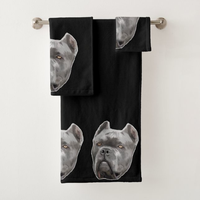 Cane Corso, ensemble de serviettes de bain (En situation)