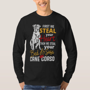 Cane Corso Heart Bed Sofa Saying T-Shirt