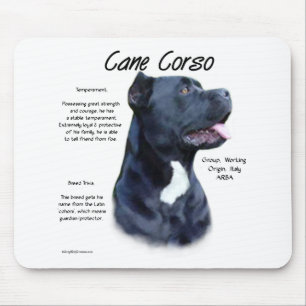 Cane Corso History Design Mouse Pad