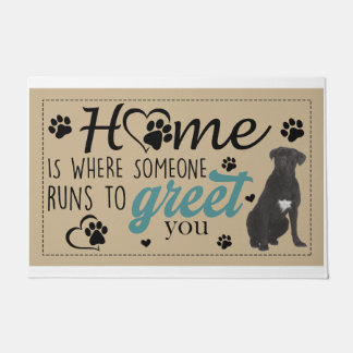 Cane Corso Home Is Where Someone Runs To Greet You Doormat