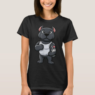 Cane Corso I Love Dad Funny Dog Tattoo _1 T-Shirt