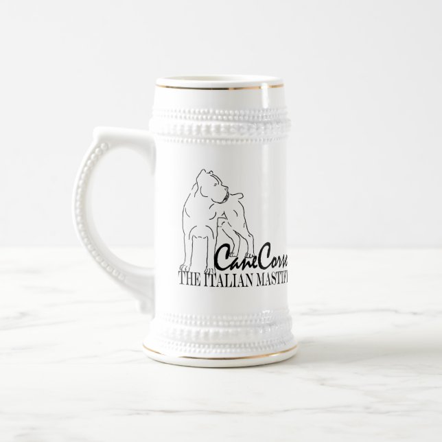 Cane Corso Italian Mastiff Beer Stein (Left)