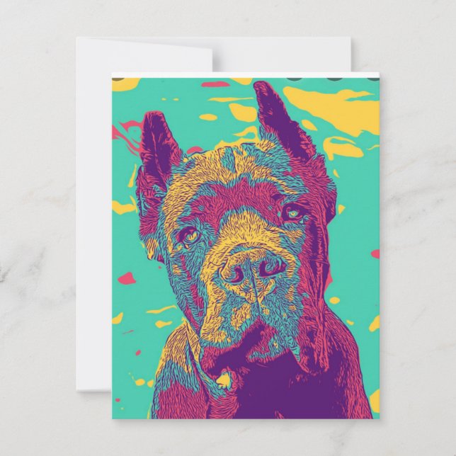 Cane Corso italian mastiff Card (Front)