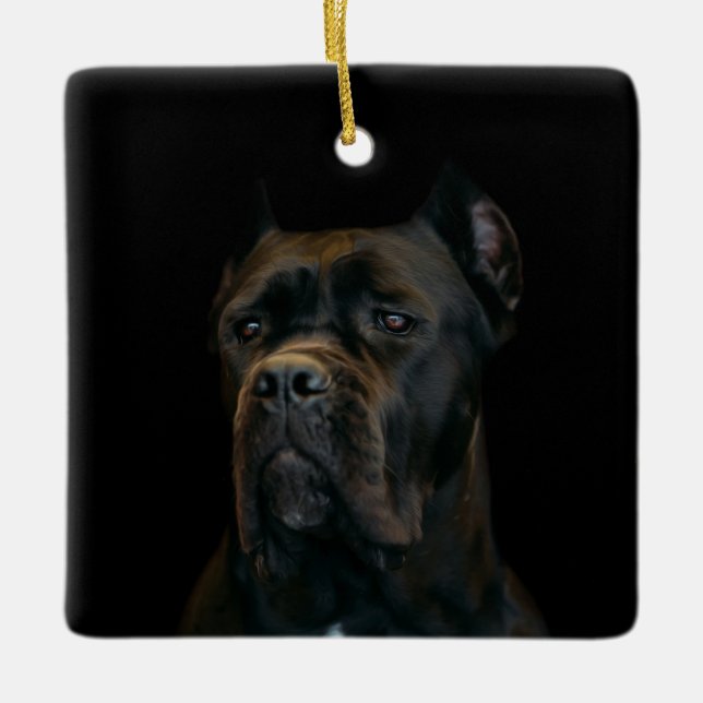 Cane Corso - Italian Mastiff Ceramic Ornament (Front)