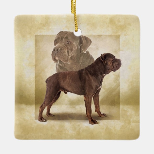 Cane Corso - Italian Mastiff Ceramic Ornament (Front)