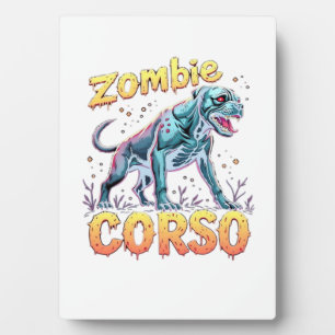 Cane Corso Italian Mastiff Zombie Dog Halloween Es Plaque