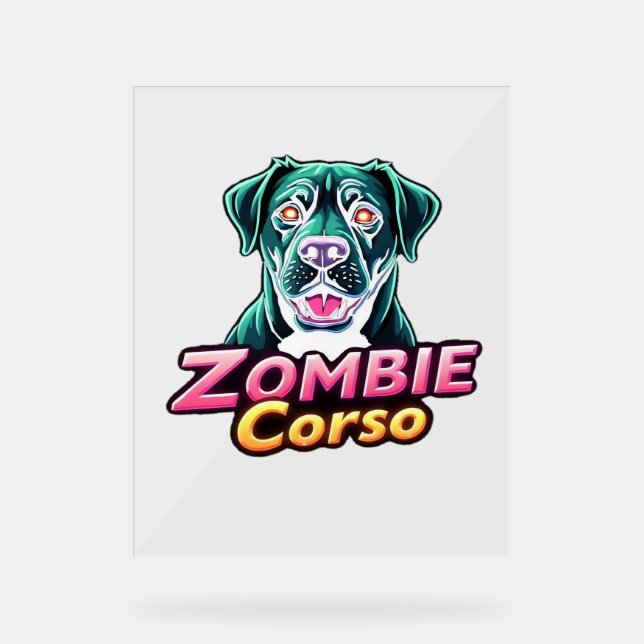 Cane Corso Italien Mastiff Chien Zombie Halloween  (Recto)