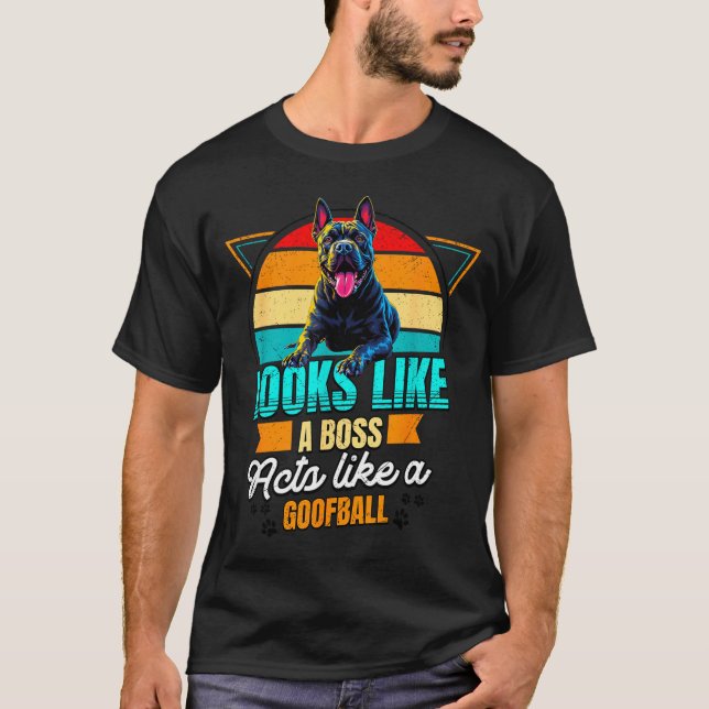Cane Corso Lover Funny Cane Corso Retro  T-Shirt (Front)
