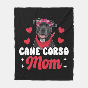 Cane Corso Mom Fleece Blanket