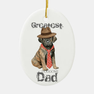 Cane Corso Papa Ornement en céramique