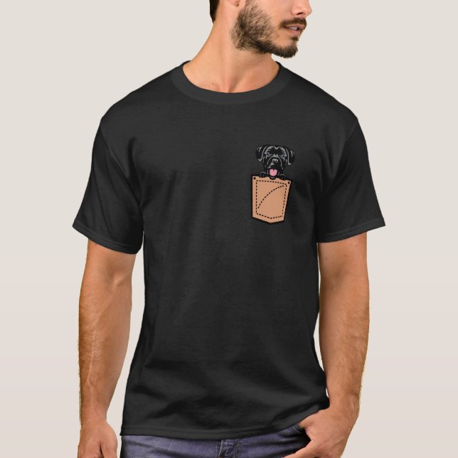 Cane Corso Pocket Dog T-Shirt (Front)