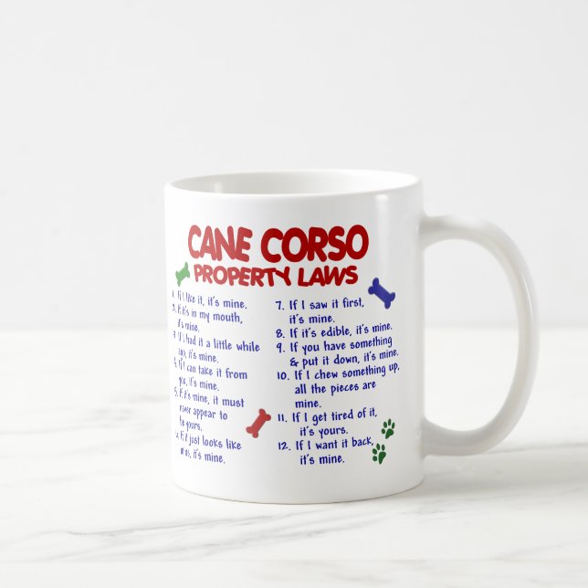 CANE CORSO Property Laws 2 Coffee Mug (Right)