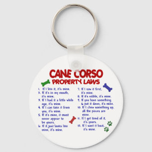 CANE CORSO Property Laws 2 Keychain