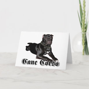 Cane Corso puppy greeting card