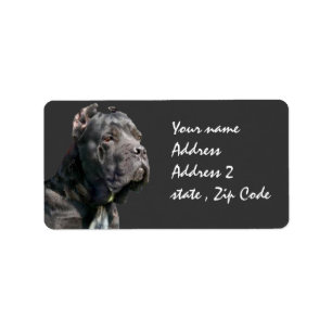 Cane corso shipping labels
