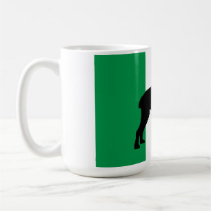 cane corso silhouette flag Italy.png Coffee Mug
