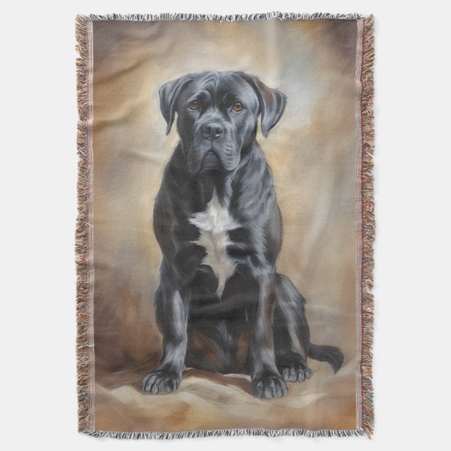 Cane Corso Throw Blanket (Front Vertical)