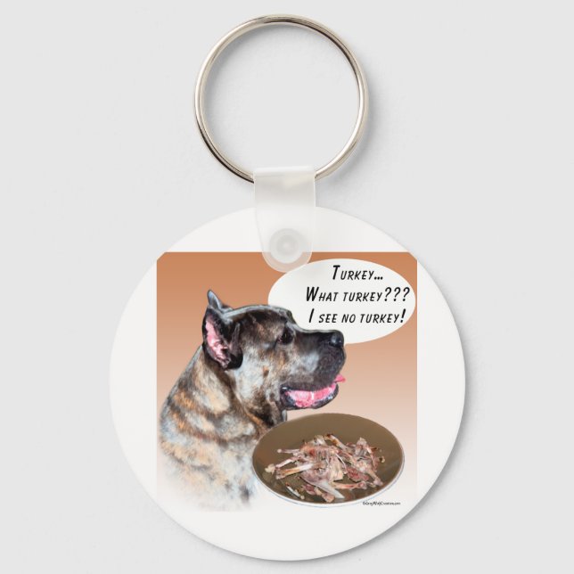 Cane Corso Turkey Keychain (Front)