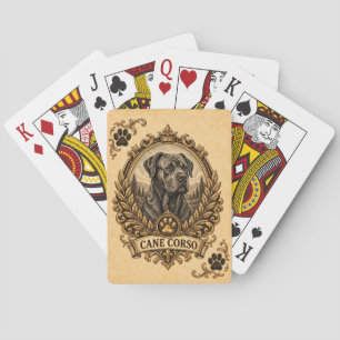 Cane Corso, Vintage Heritage Dog Playing Cards