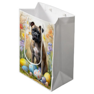 Cane Corso with Easter Eggs Holiday Medium Gift Bag