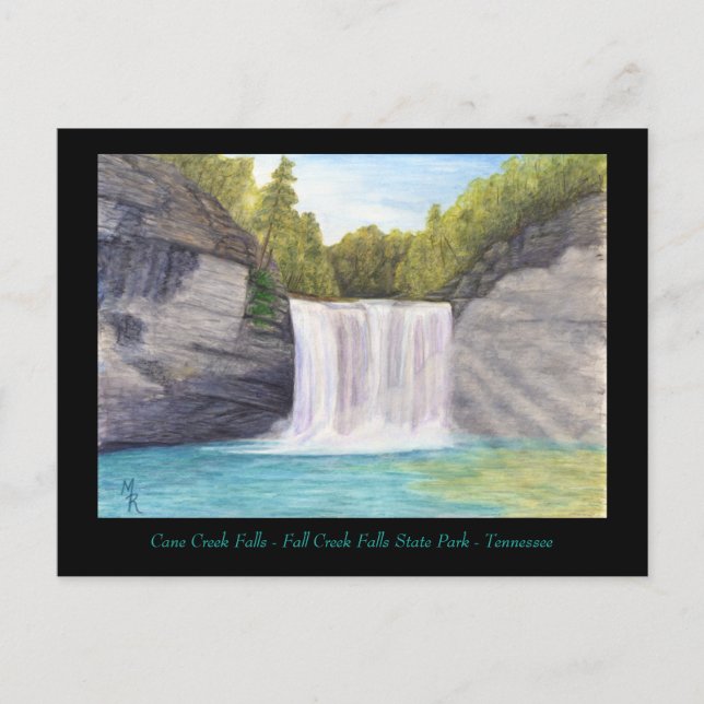 Cane Creek Falls Postcard (Front)