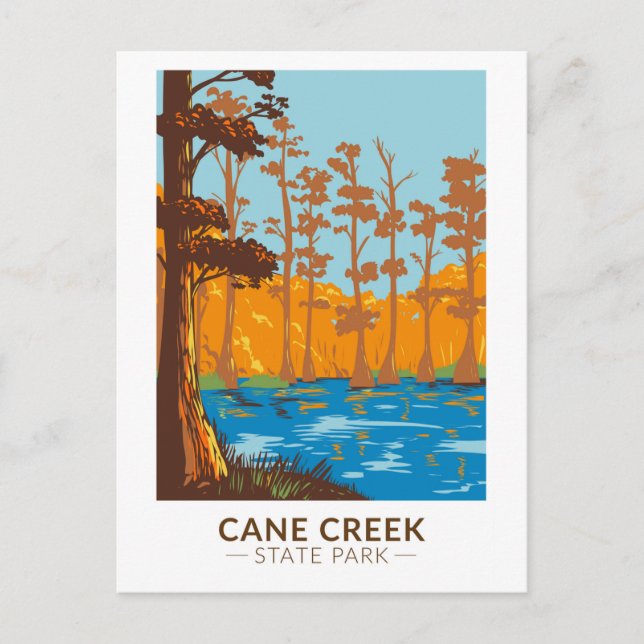 Cane Creek State Park Arkansas Vintage Postcard (Front)