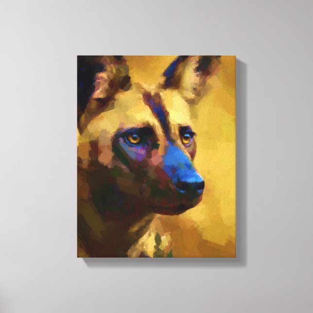 Cane Selvatico Africano Canvas Print (Front)