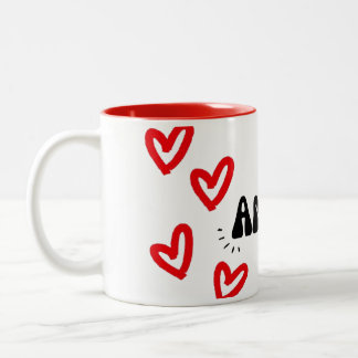 Caneca amor Two-Tone coffee mug