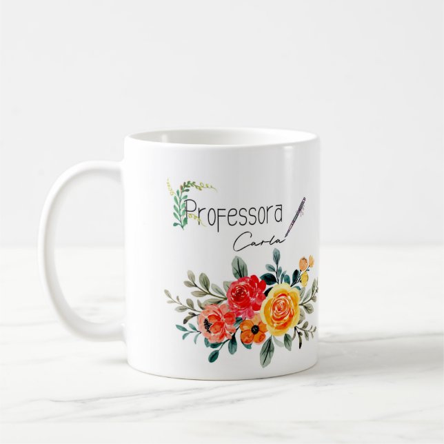 Caneca branca clássica, 325 ml PROFESSORA Coffee Mug (Left)