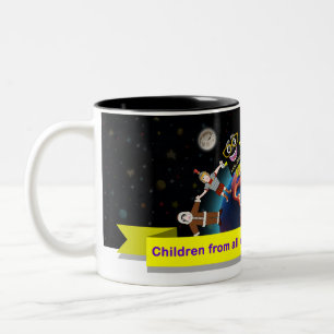Caneca Children for Jesus (Bibline and Turmine) Two-Tone Coffee Mug