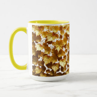 CANECA COMBO - GOLD LEAFLET MUG
